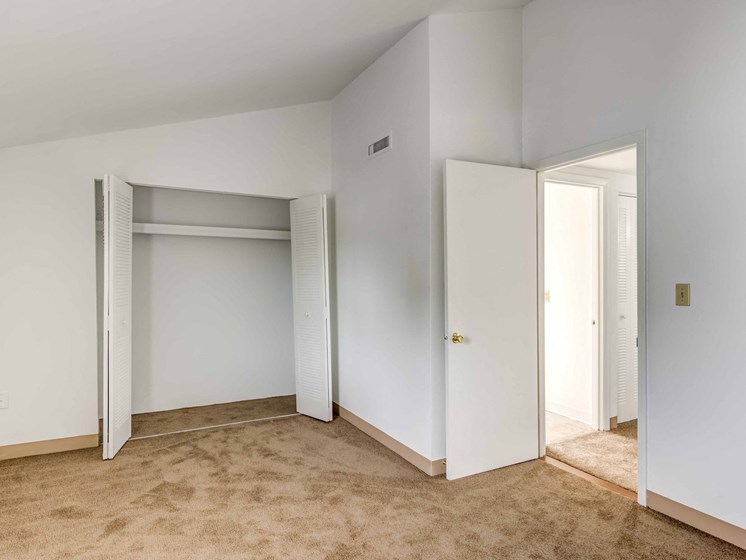 large bedroom with closet